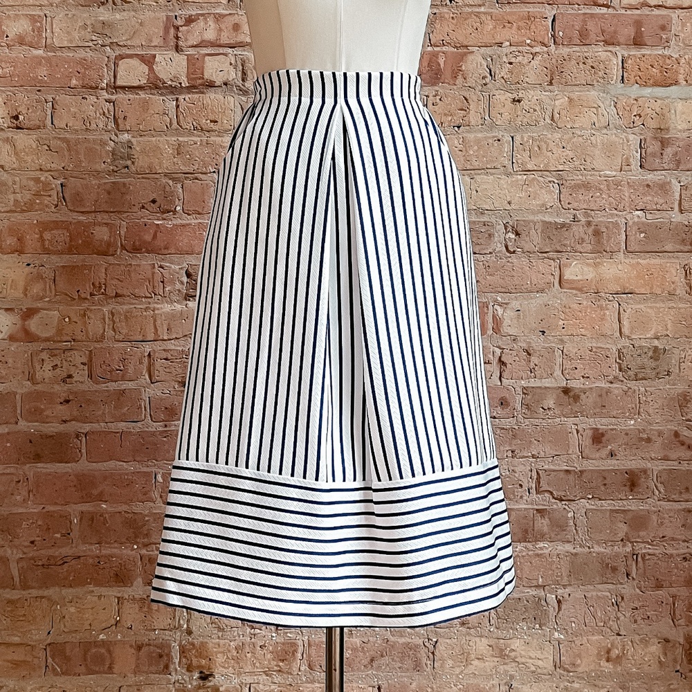 BNWT J.O.A. Stripe Midi Skirt with Pockets